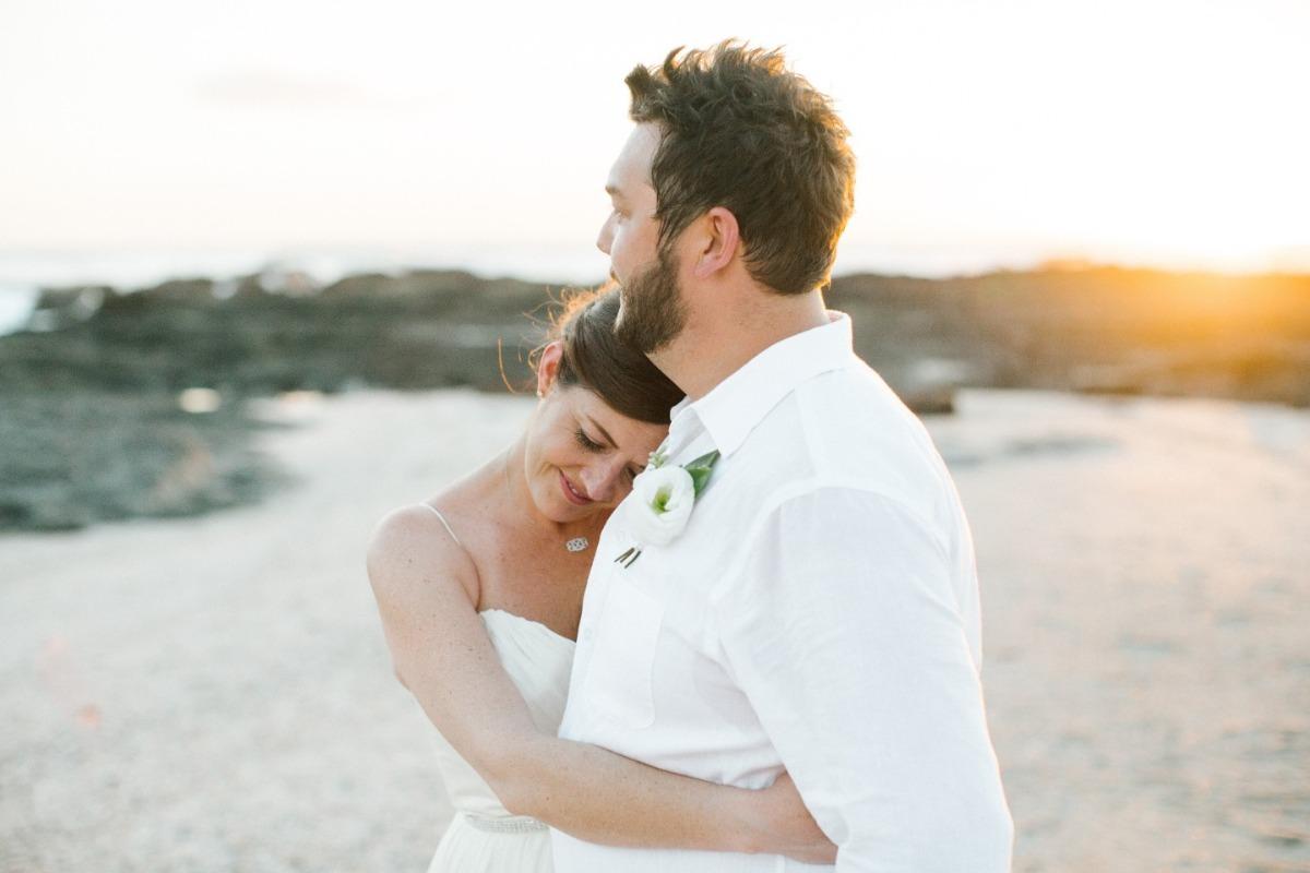 Wedding couple on the beach